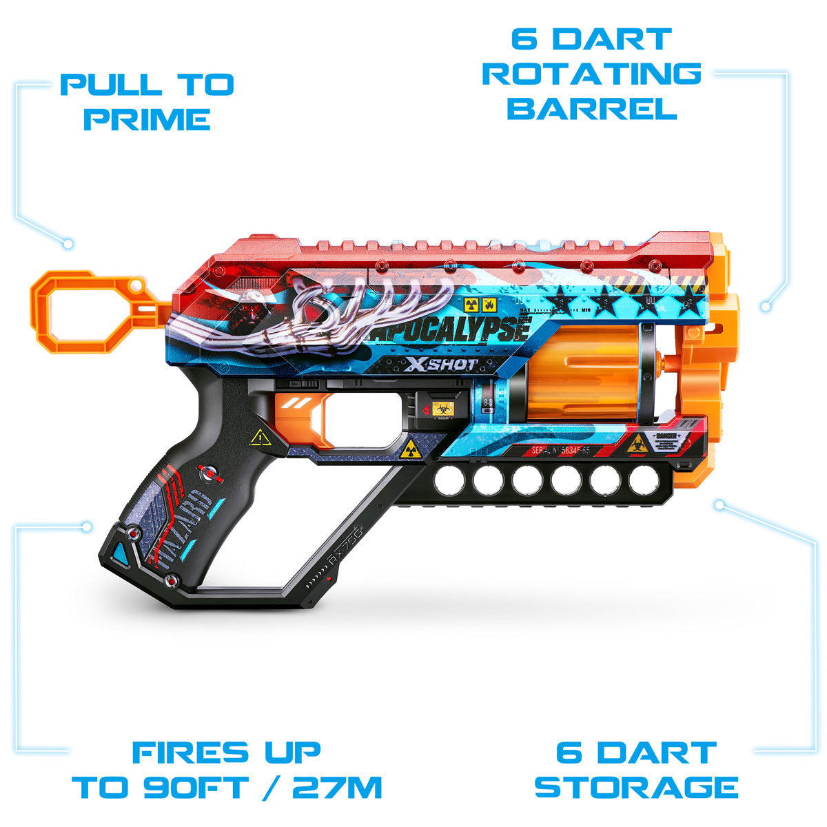 X-Shot Skins Griefer Blaster (Styles Vary) - 27M Range
