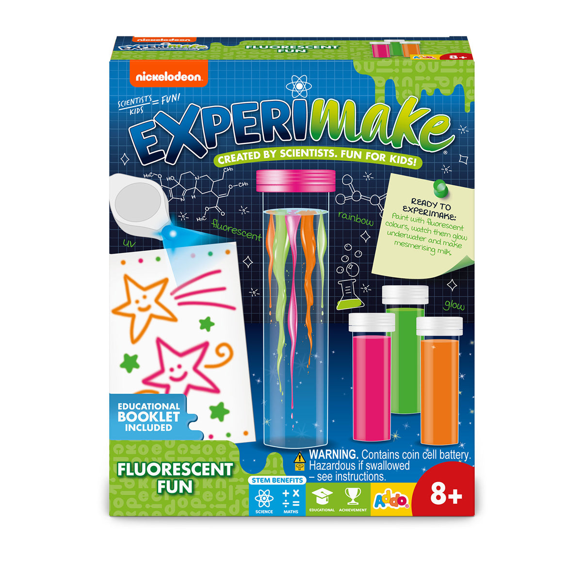 Nickelodeon Experimake Florescent Fun Science Kit
