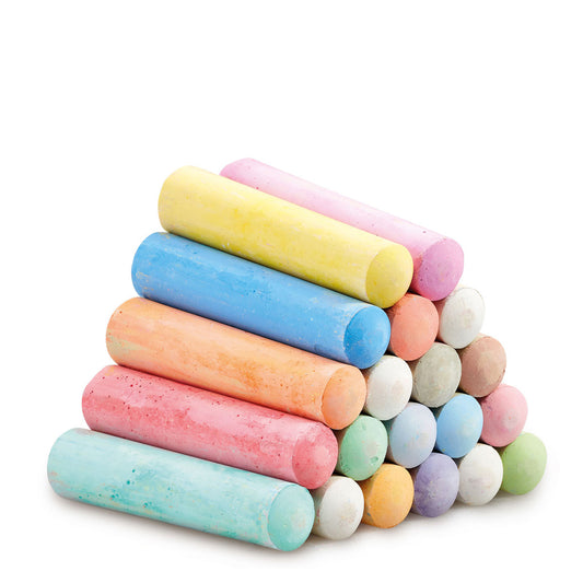Out and About Jumbo Coloured Chalks 20 Pack
