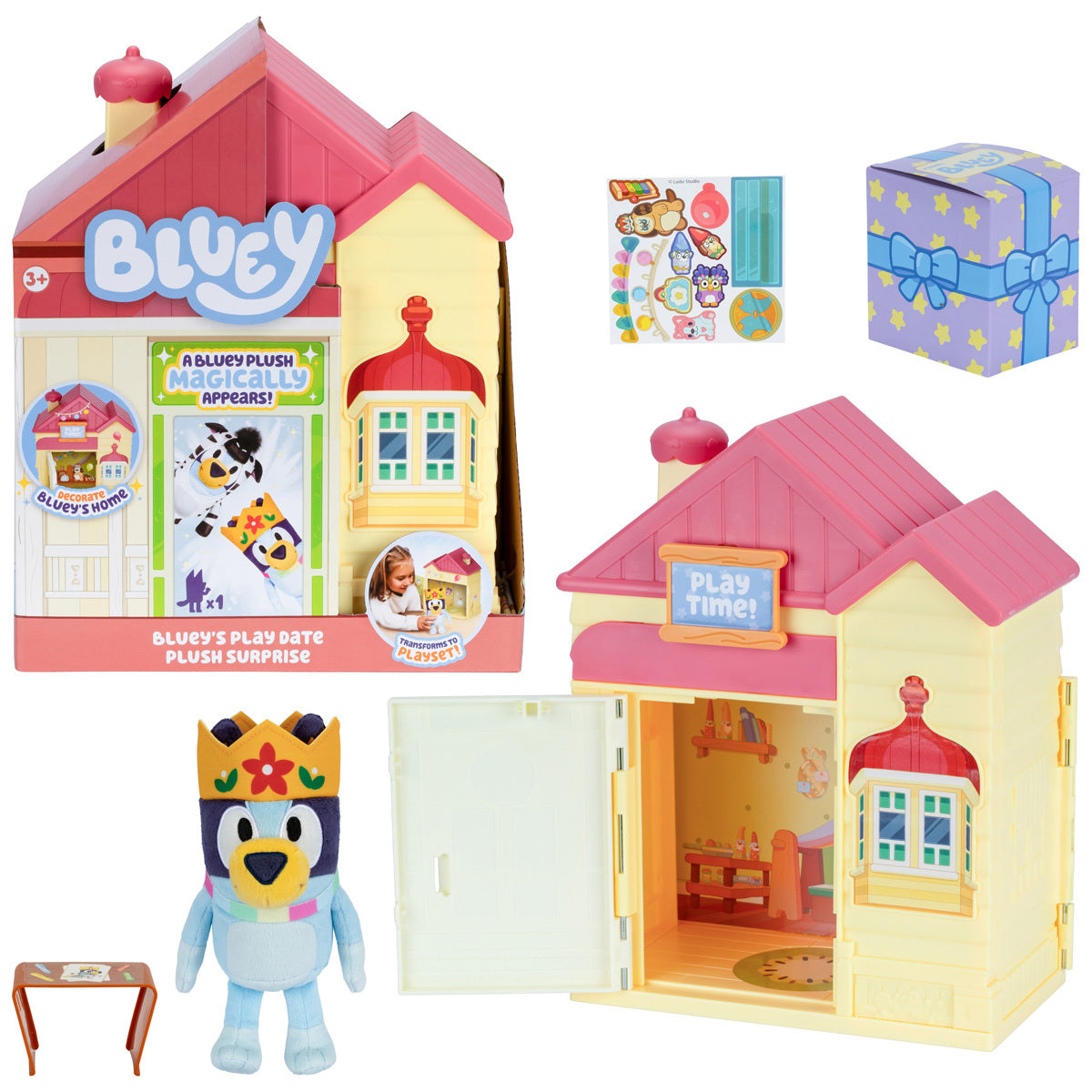 Bluey's Play Date Plush Surprise Playset (Styles Vary)