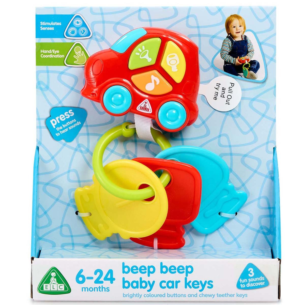 Early Learning Centre Beep Beep Baby Car Keys Sensory Toy – The ...