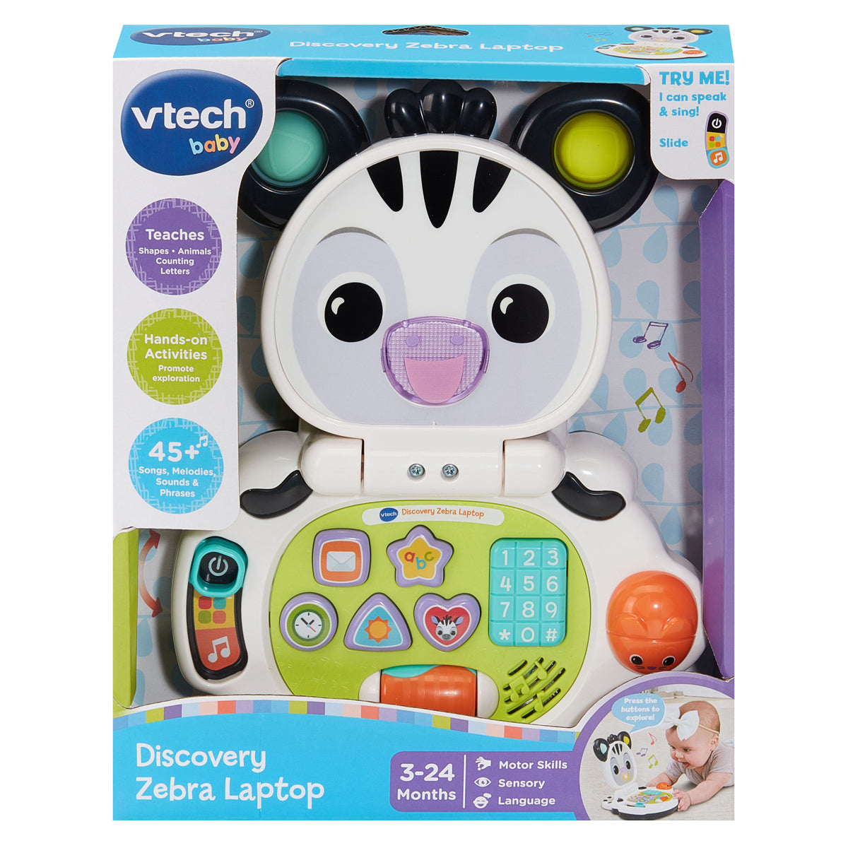VTech Baby Discovery Zebra Laptop Learning Toy