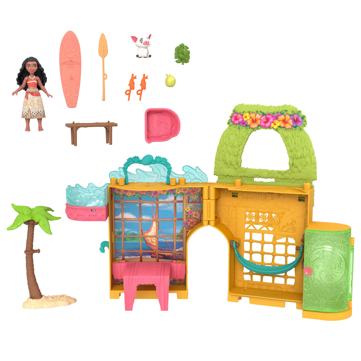 Disney Princess Storytime Stackers Moana's Island Home Playset