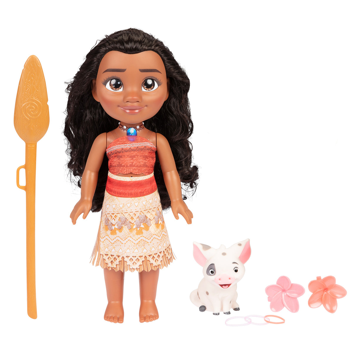 Disney Princess Singing Moana 38cm Doll with Pua Figure