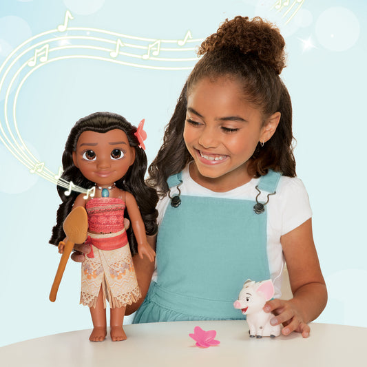 Disney Princess Singing Moana 38cm Doll with Pua Figure
