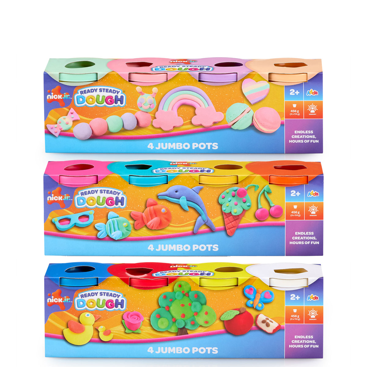 Nick Jr. Ready Steady Dough 4 Jumbo Pots (Styles Vary)