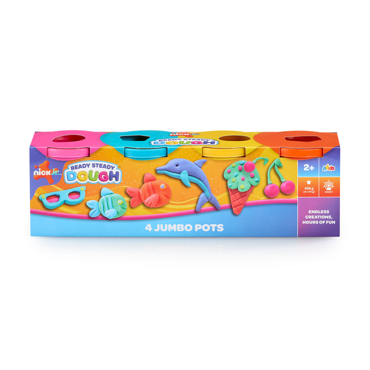 Nick Jr. Ready Steady Dough 4 Jumbo Pots (Styles Vary)