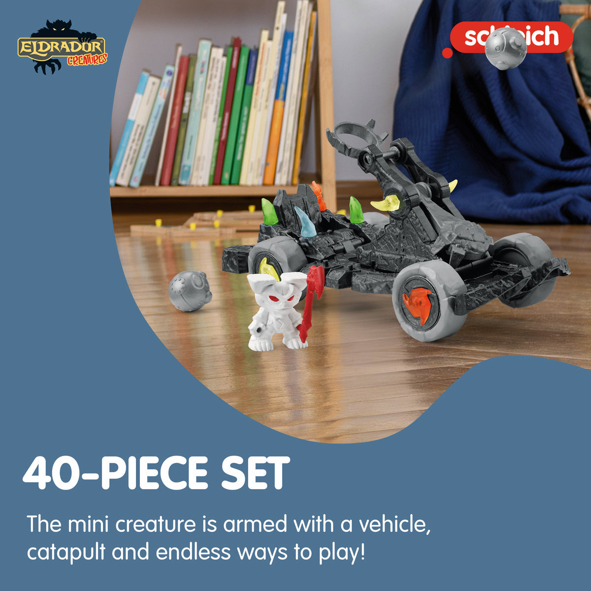 Schleich Eldrador Catapult With Mini Creature Action Playset