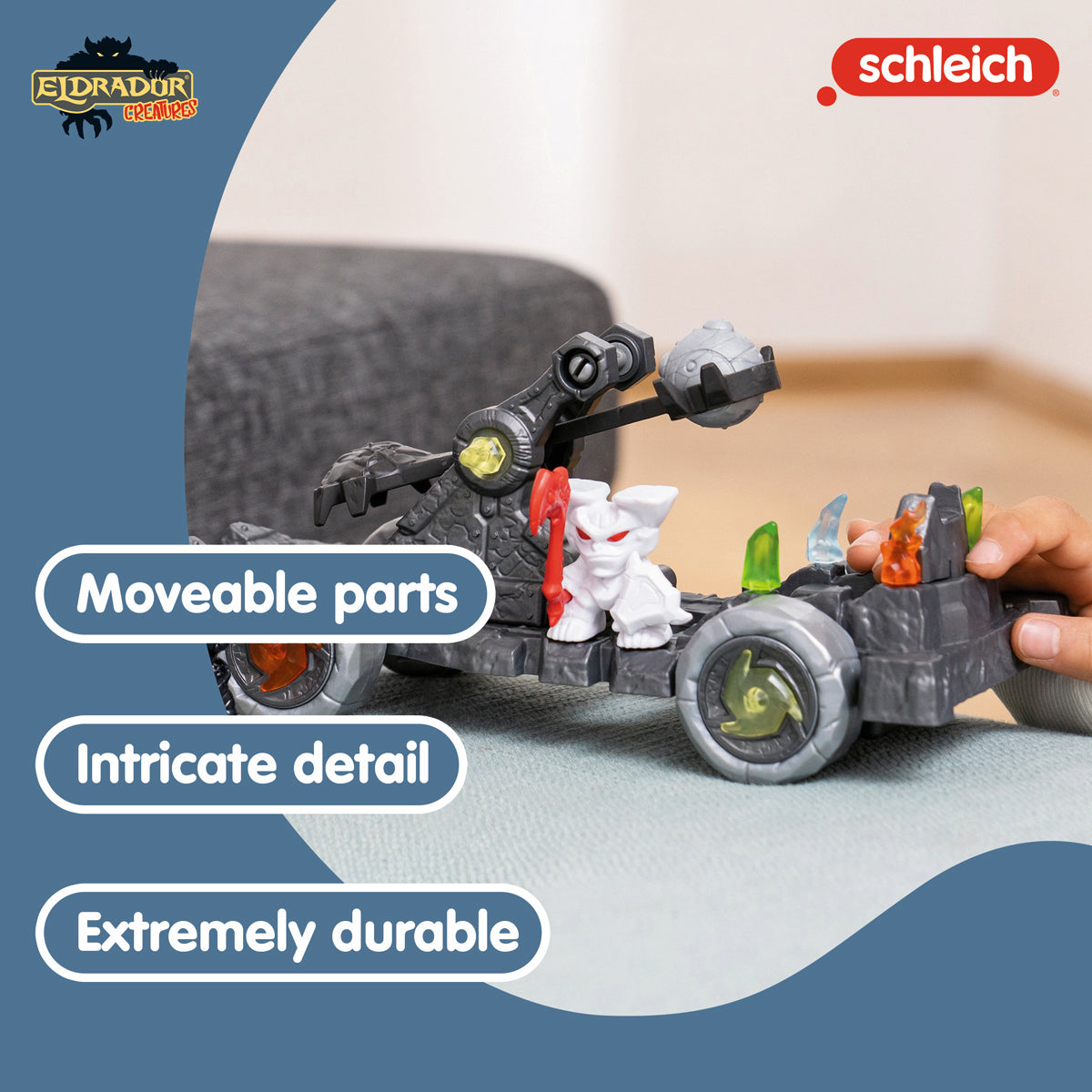 Schleich Eldrador Catapult With Mini Creature Action Playset