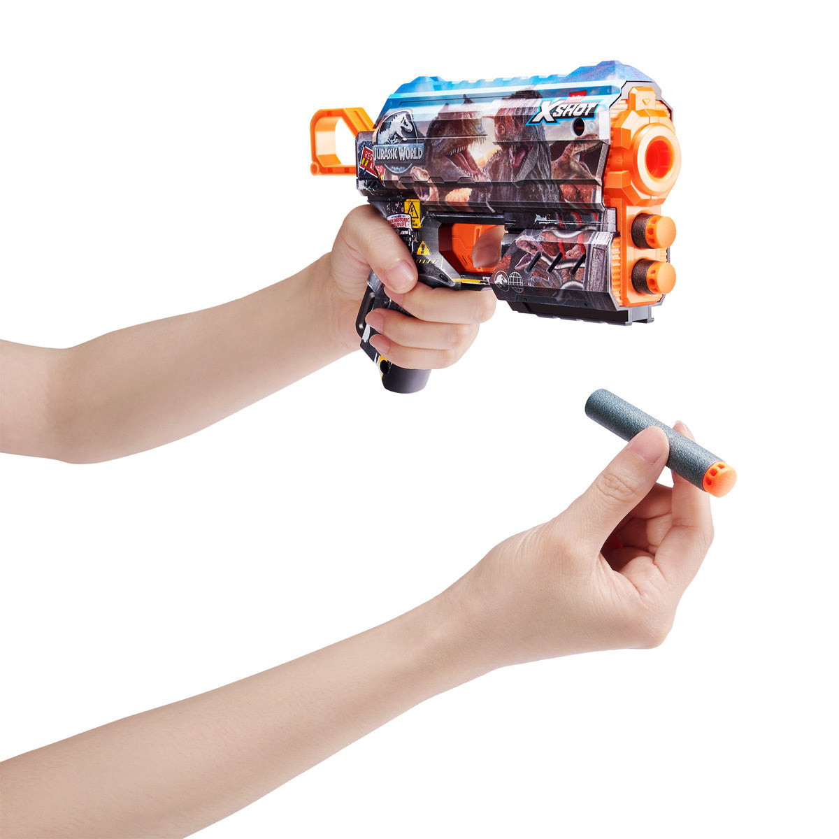 XSHOT Skins Flux Blaster 2 Pack Jurassic World by ZURU