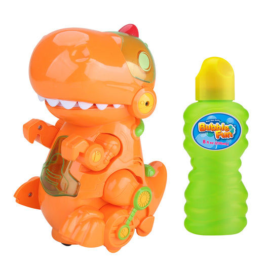 Bubble Fun Bump 'N' Go Dino Light-Up Bubble Blower