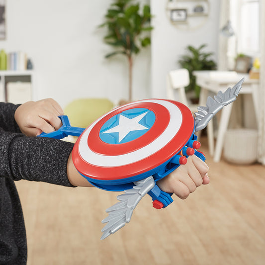 Marvel X Nerf MechStrike Mechasaurs Captain America Redwing Blaster