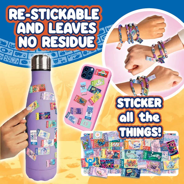 Homemade Sticker Book Sticki Rools Sticki Rolls Disney Stitch Sticker Jewellery Making Set – The ...