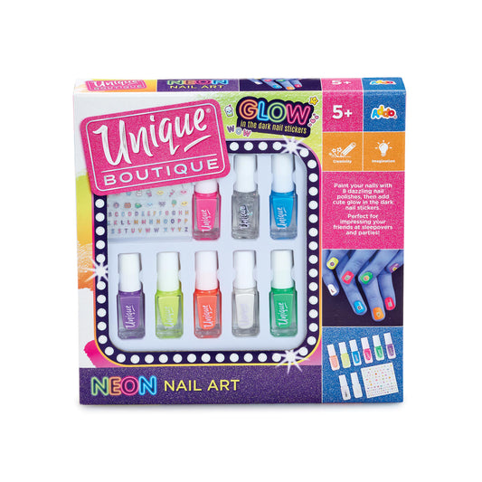 Unique Boutique Neon Nail Art Craft Set