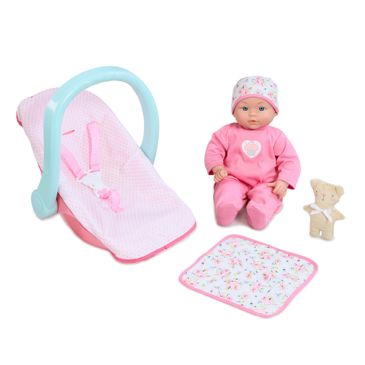 Cupcake Dolly and Car Seat Playset