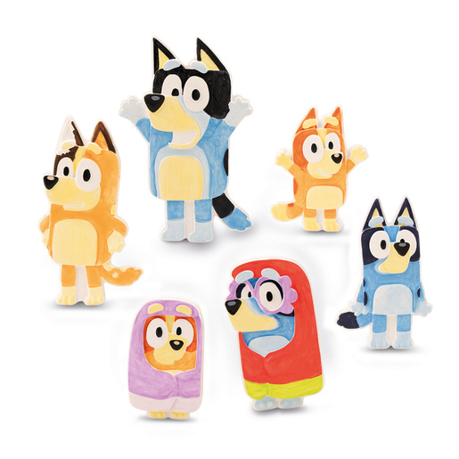 Bluey Paint Your Own Figurine Magnets Craft Set