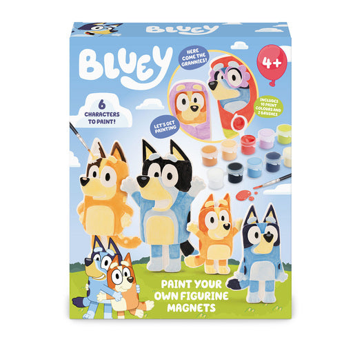 Bluey Paint Your Own Figurine Magnets Craft Set