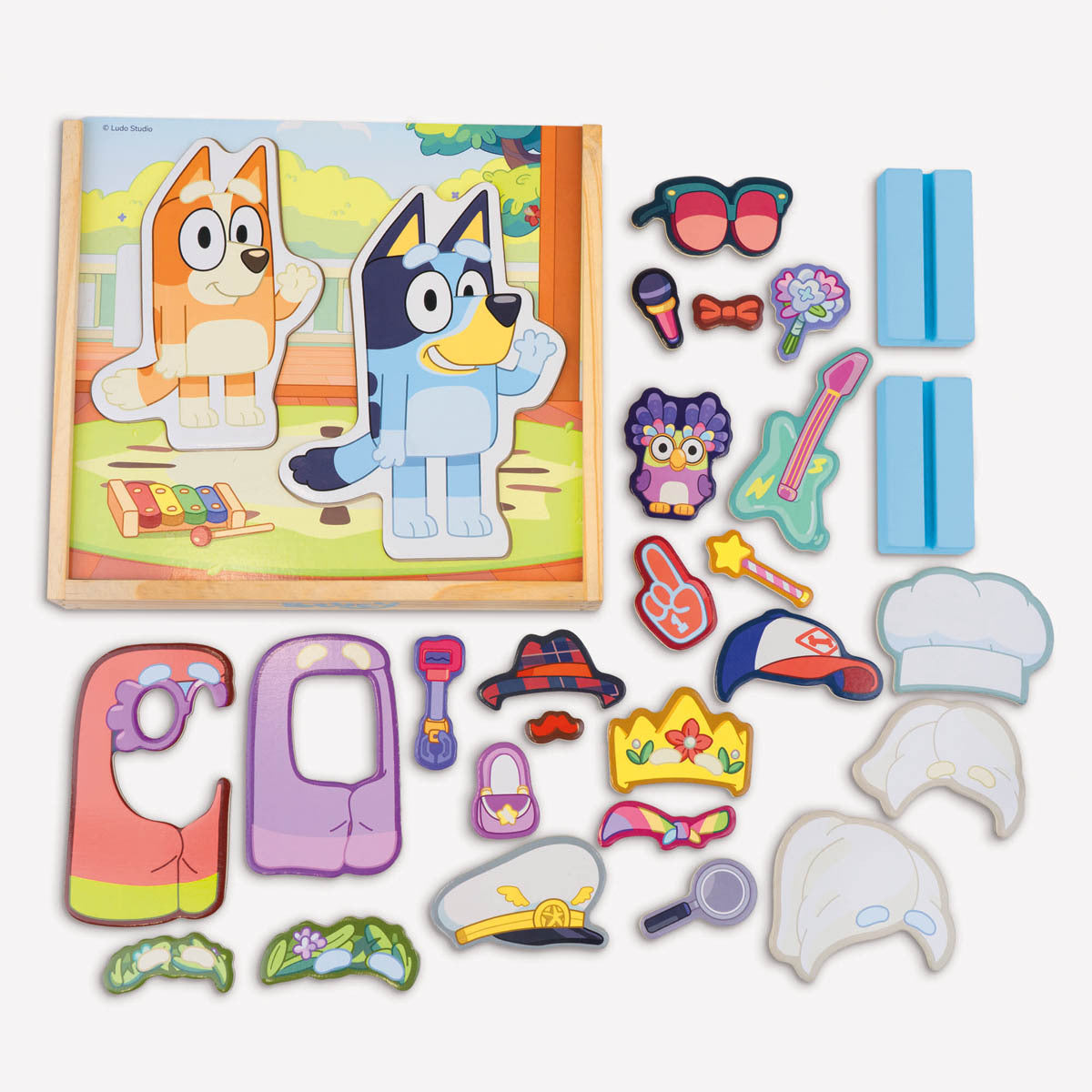 Bluey Wooden Magnetic Dress Up Game