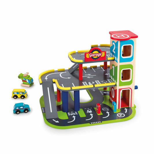 Early Learning Centre Wooden Garage Playset