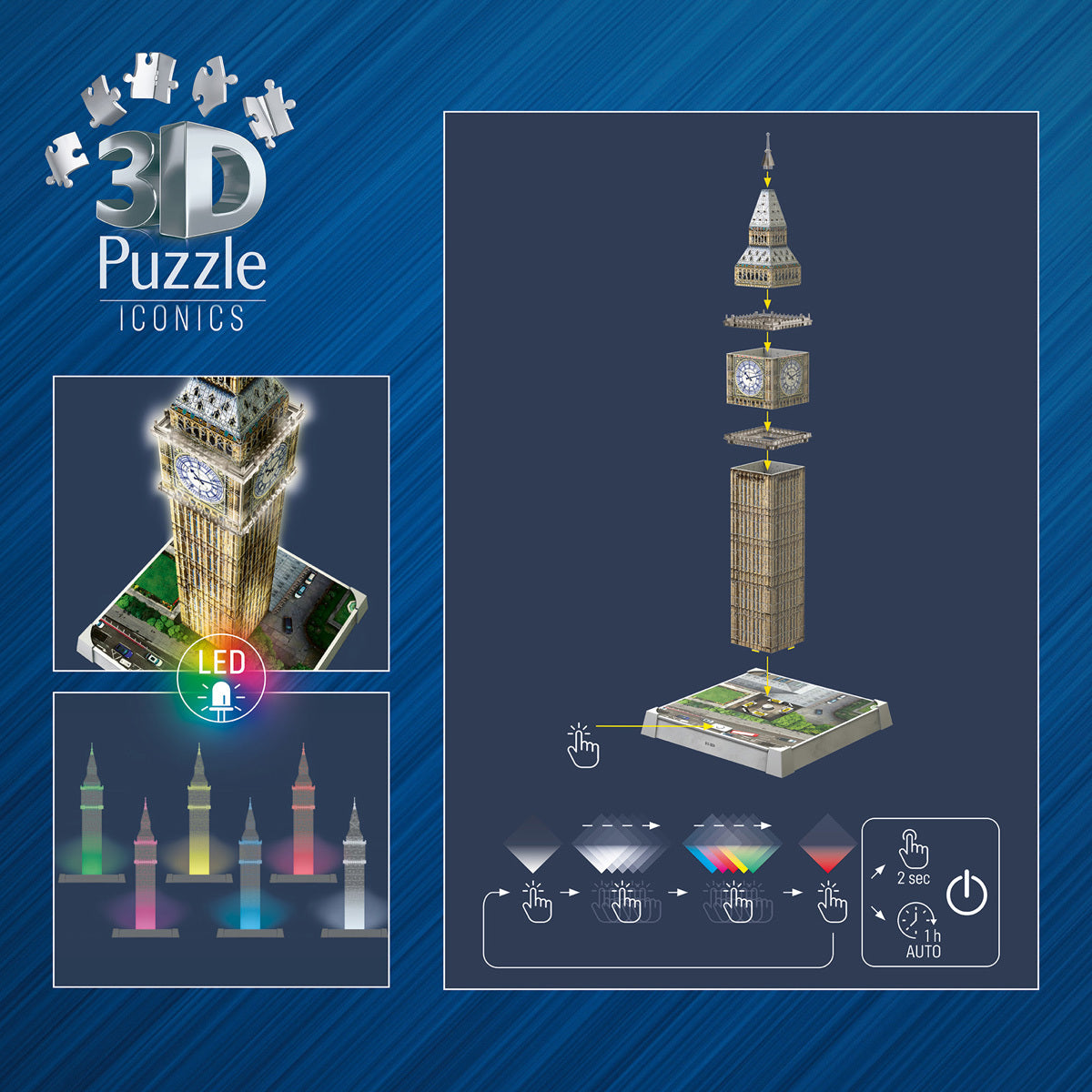 Ravensburger 3D Light Up Big Ben 235 Piece Puzzle