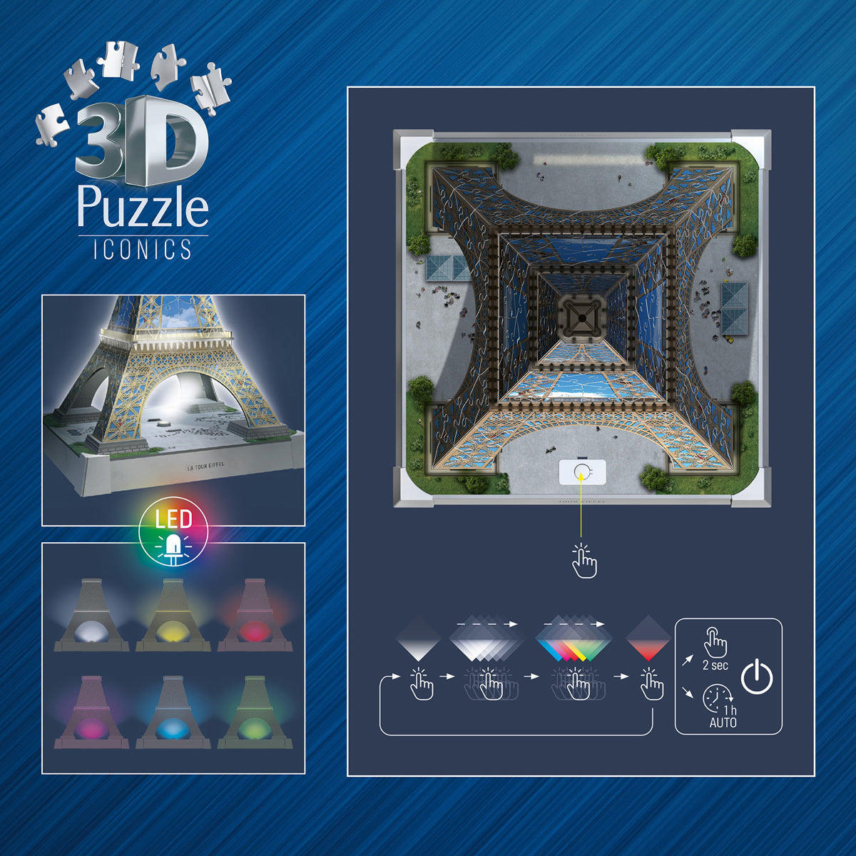 Ravensburger 3D Light Up Eiffel Tower 235 Piece Puzzle