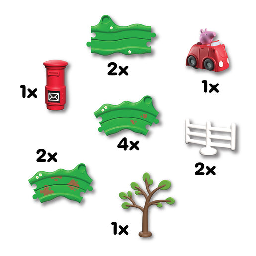 Peppa Pig Peppa's Little Red Race Car Playset Whizz Around