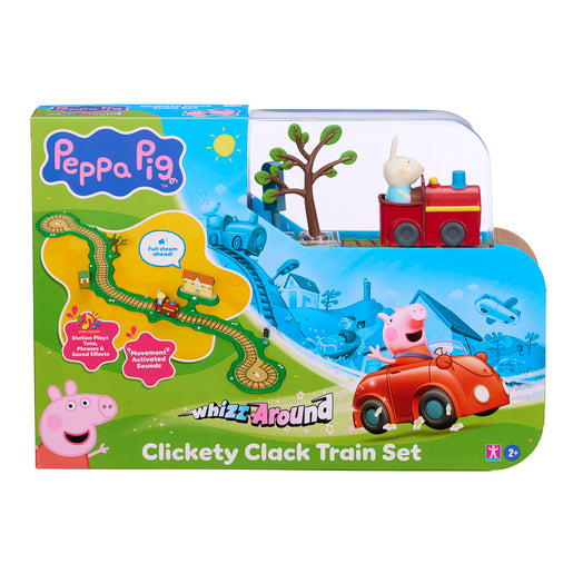 Peppa Pig Clickety Clack Train Track Playset Whizz Around