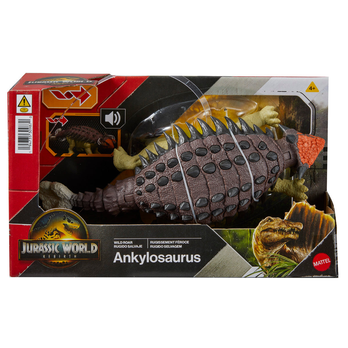 Jurassic World Ankylosaurus Dinosaur Figure Rebirth