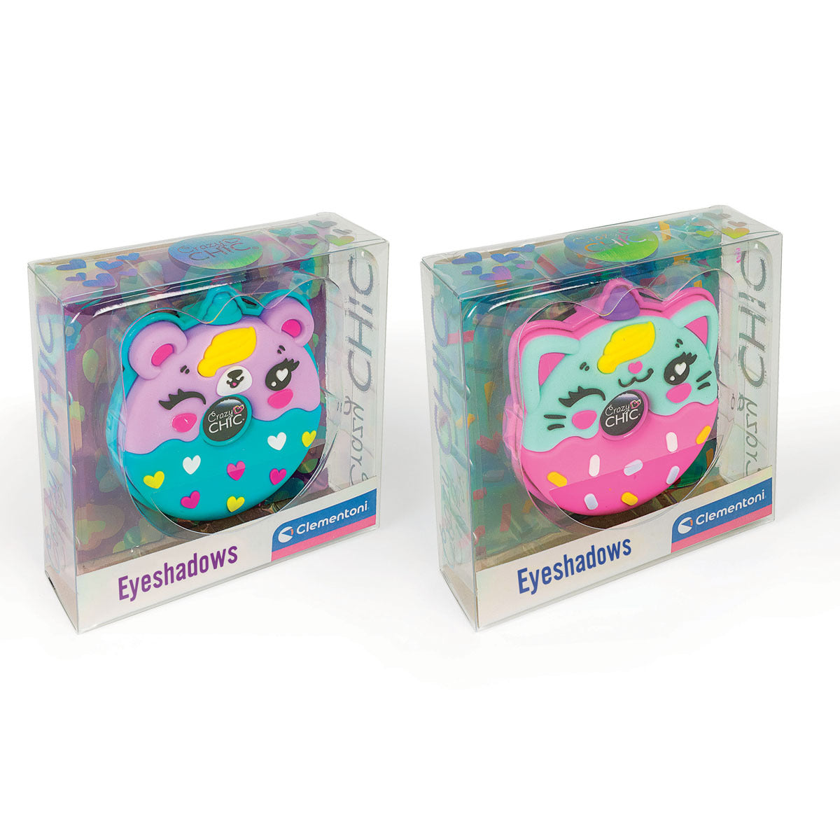 Clementoni Crazy Chic Animal Eyeshadow Makeup (Styles Vary)