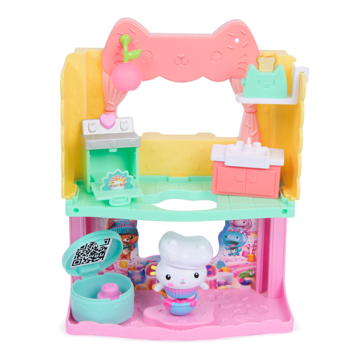 Gabby's Dollhouse Cakey's Sprinkle Cake-tastic Kitchen Playset The Movie
