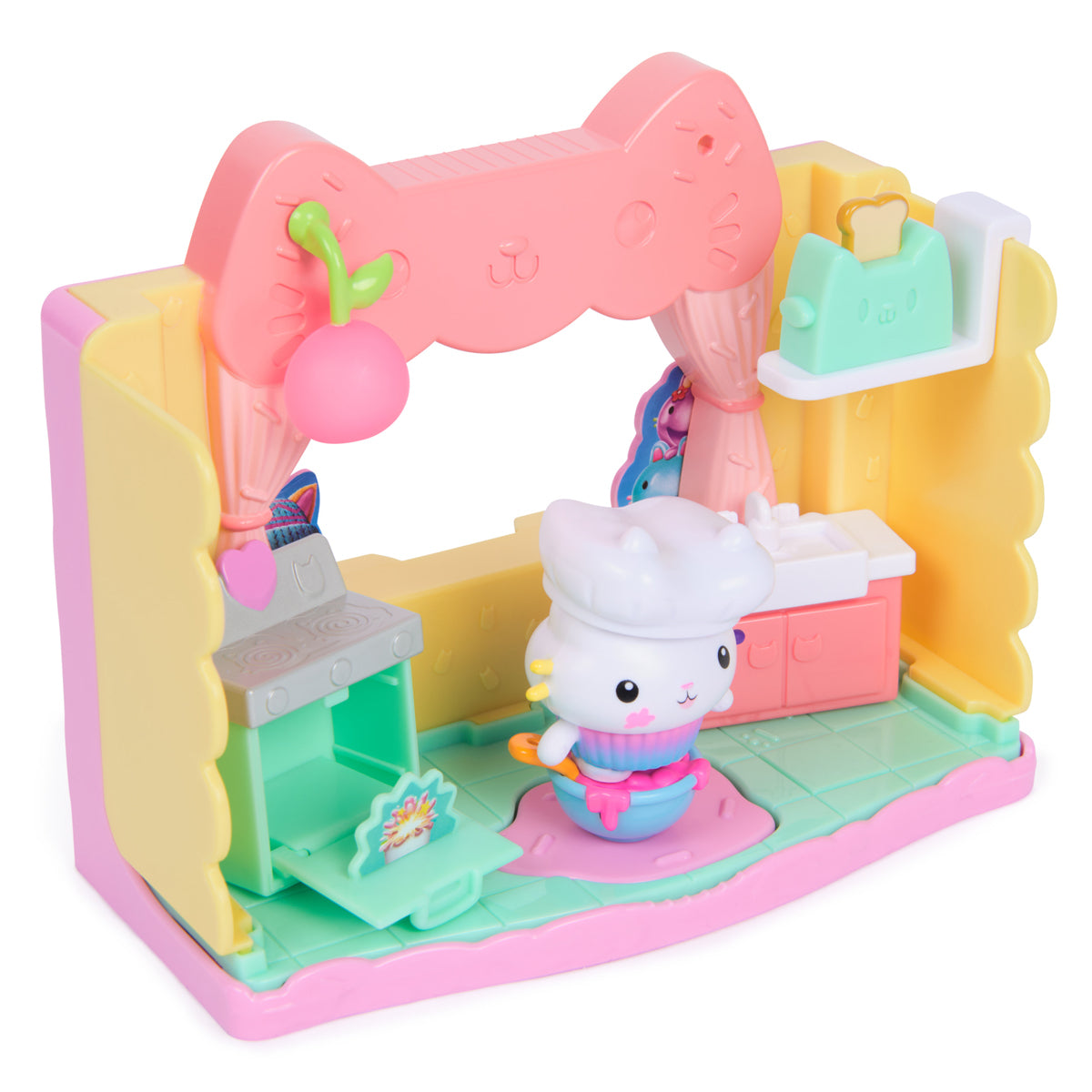 Gabby's Dollhouse Cakey's Sprinkle Cake-tastic Kitchen Playset The Movie