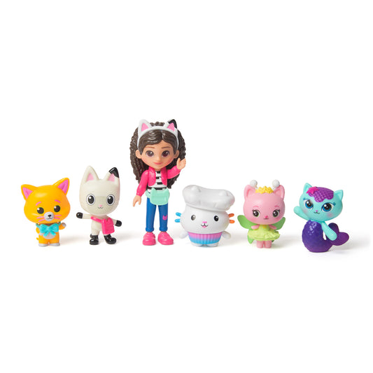 Gabby's Dollhouse Cat-venture Crew 6 Figure Pack The Movie