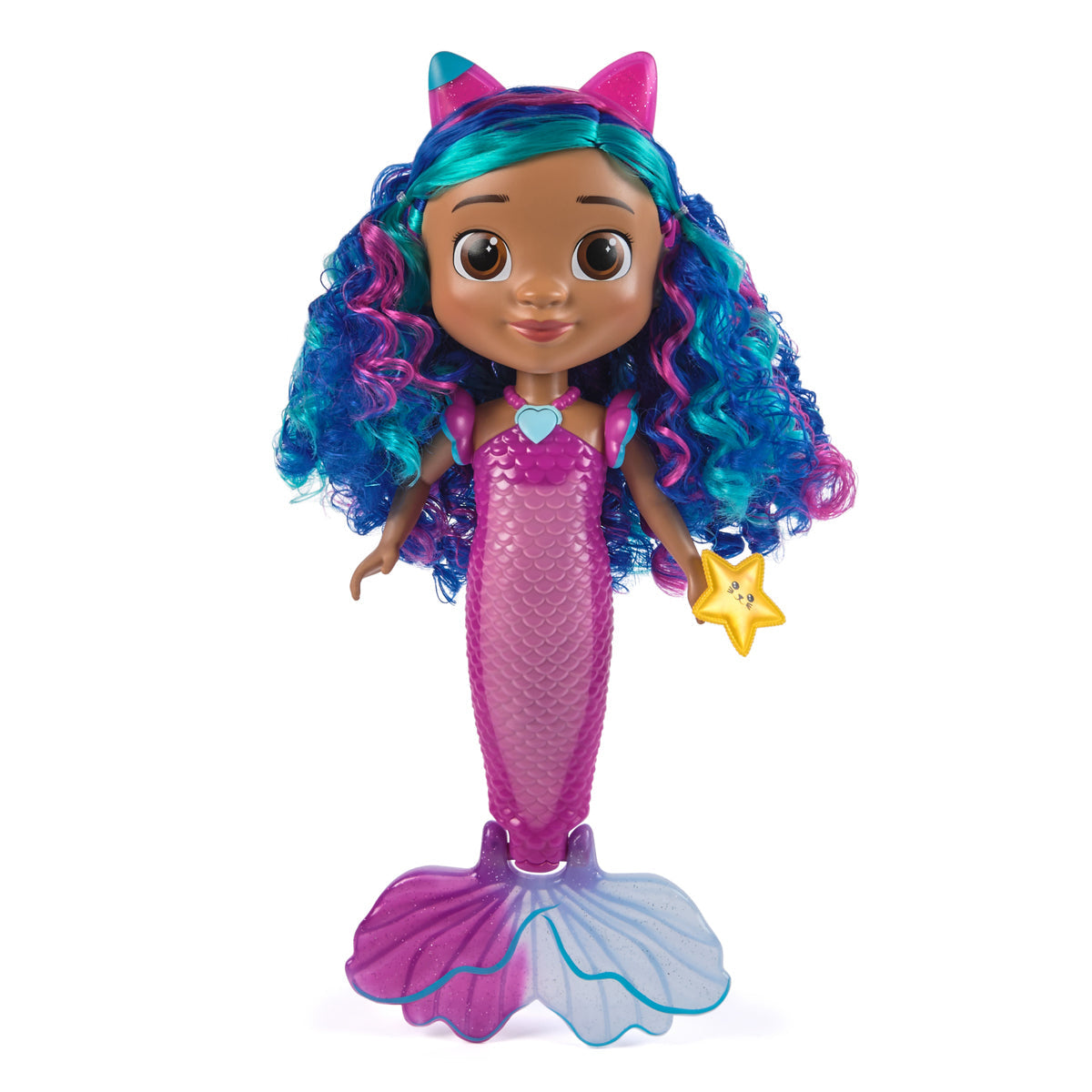 Gabby's Dollhouse Sing and Shine Mermaid Gabby Doll The Movie