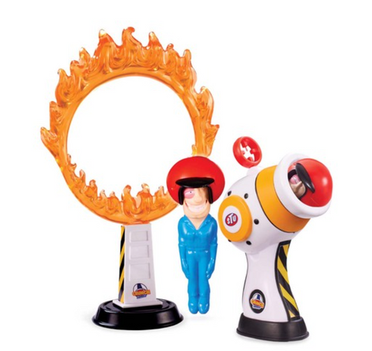 Stuntman Stu Hot Shot Cannon Blast Playset