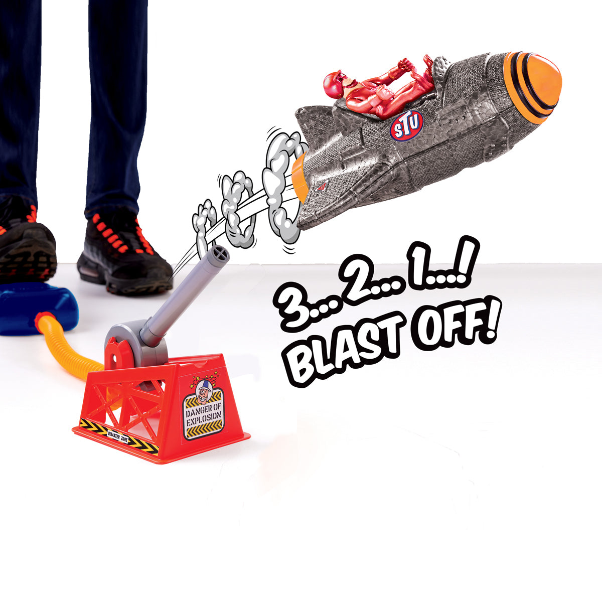 Stuntman Stu Sky Comet Rocket Plane Playset