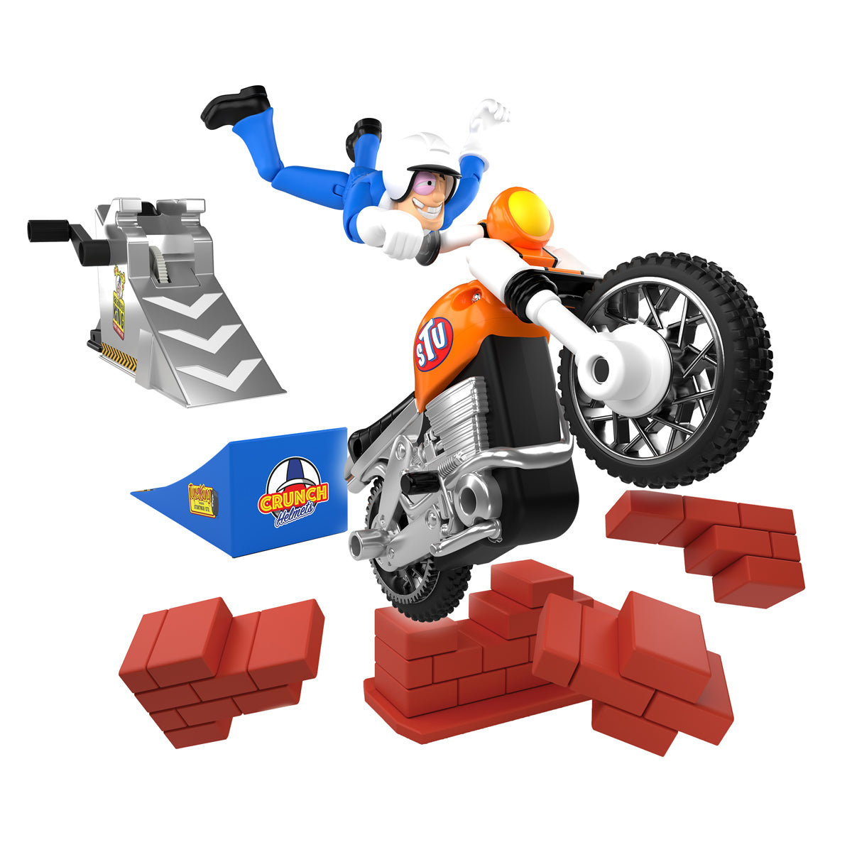 Stuntman Stu Nitro Boosh Stunt Bike Playset