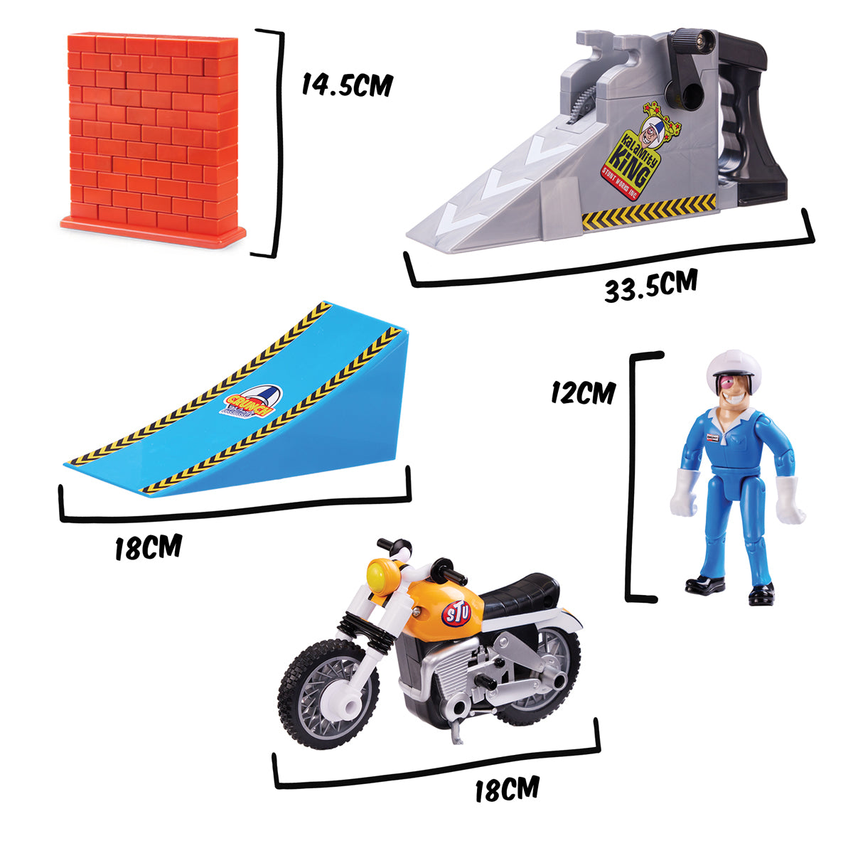 Stuntman Stu Nitro Boosh Stunt Bike Playset