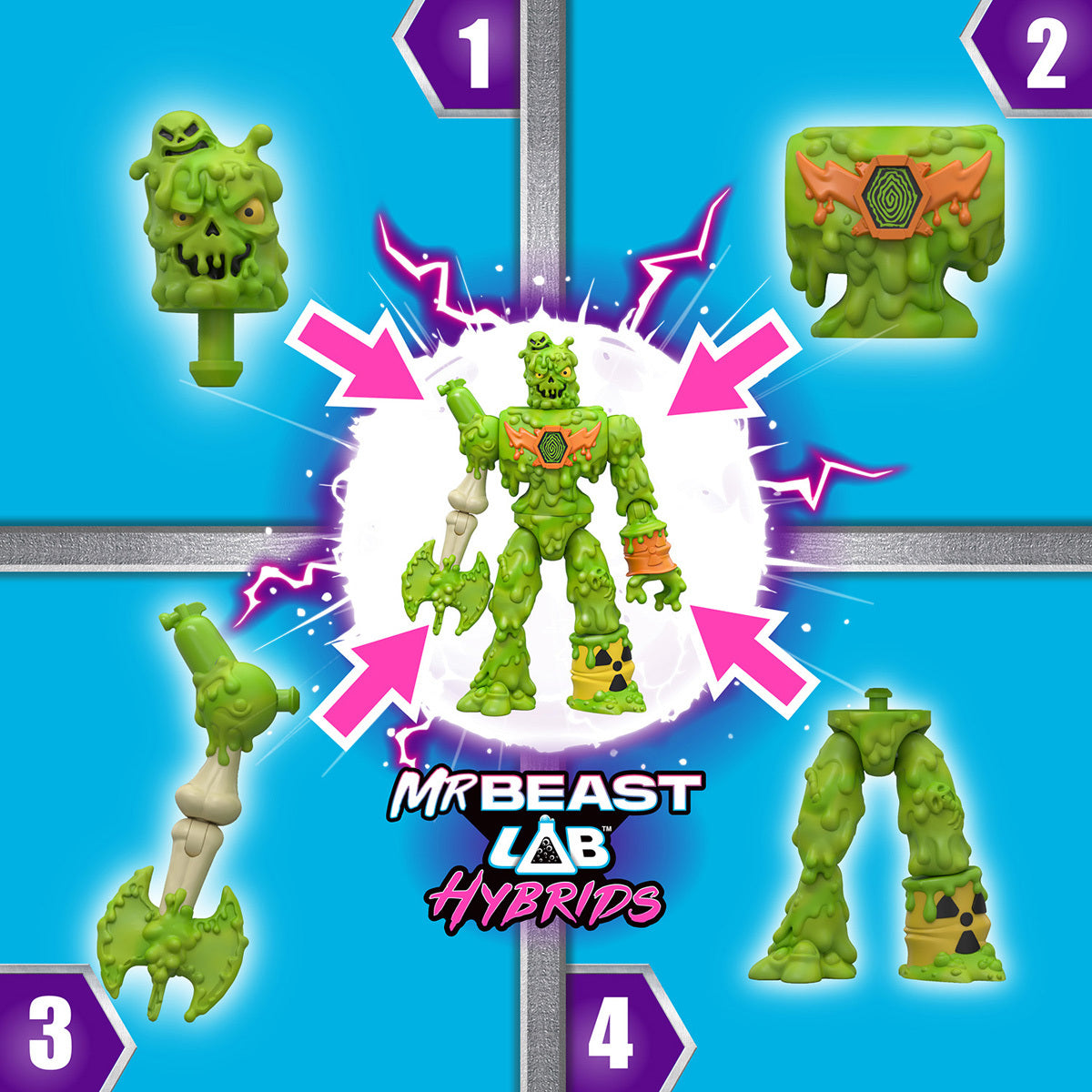 MrBeast Lab Hybrids Mix and Match Figure (Styles Vary)