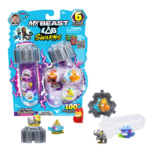 MrBeast Lab Swarms Micro figure 6 Pack Hyper Fusion (Styles Vary)