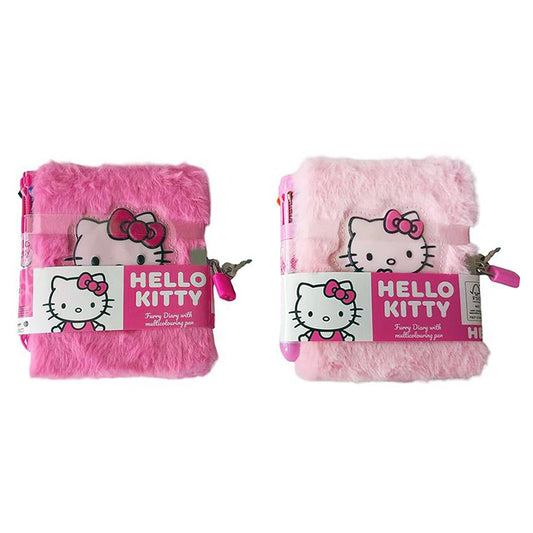 Hello Kitty Fluffy Diary with Pen (Styles Vary)