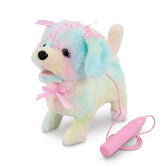 Pitter Patter Pets Walk Along Puppy Tie Dye Poodle Electronic Pet