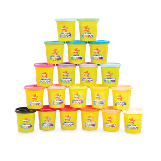 Nick Jr. Ready Steady Dough 20 Colourful Pots of Dough