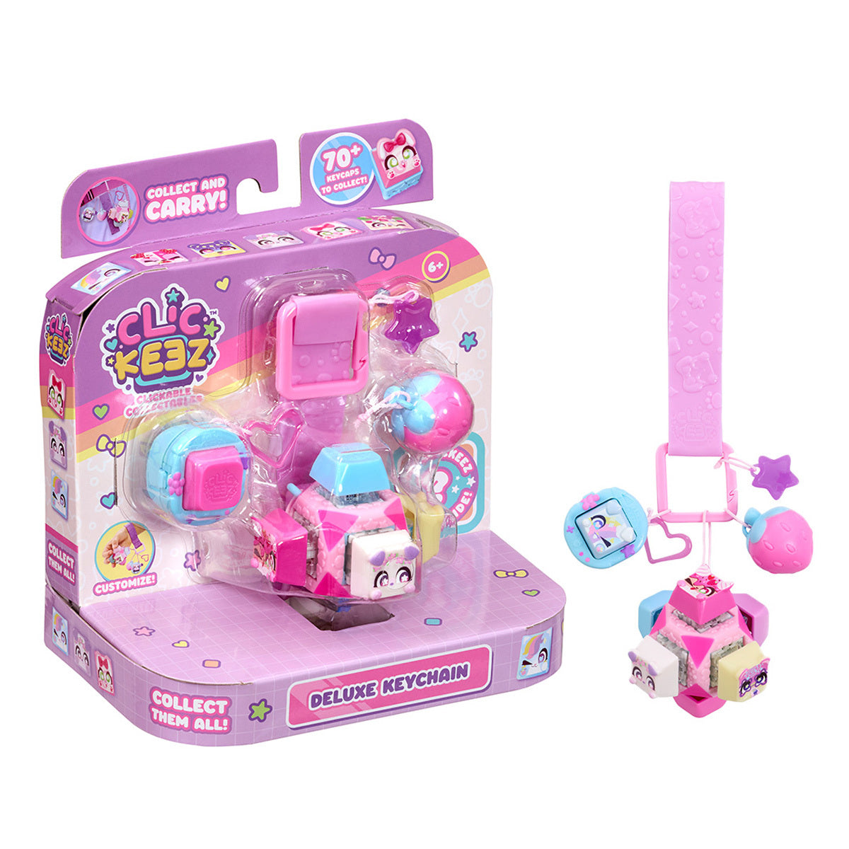 Clickeez Cube Deluxe Keyring Mystery Figure Pack (Styles Vary)