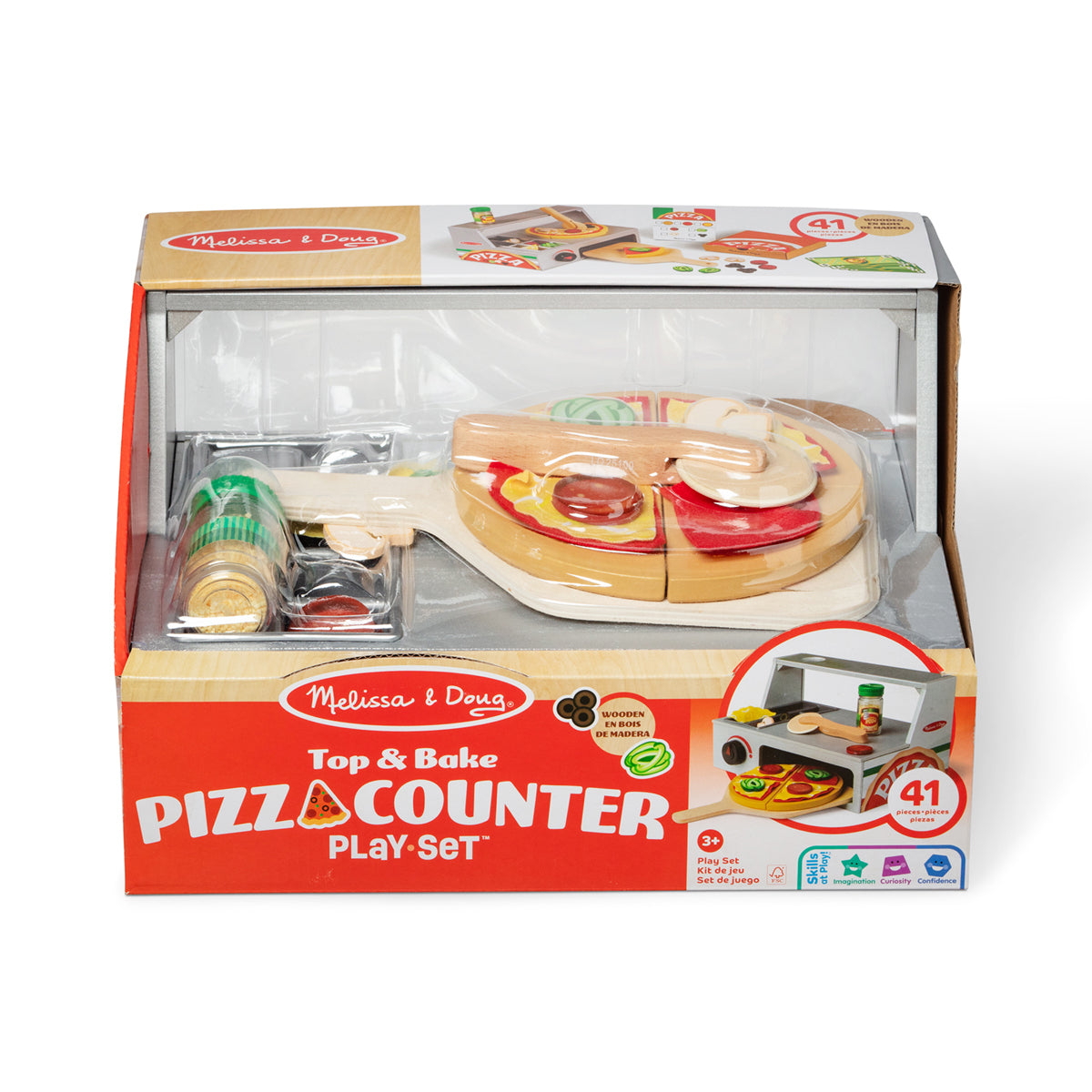 Melissa & Doug Pizza Counter Wooden Roleplay Set