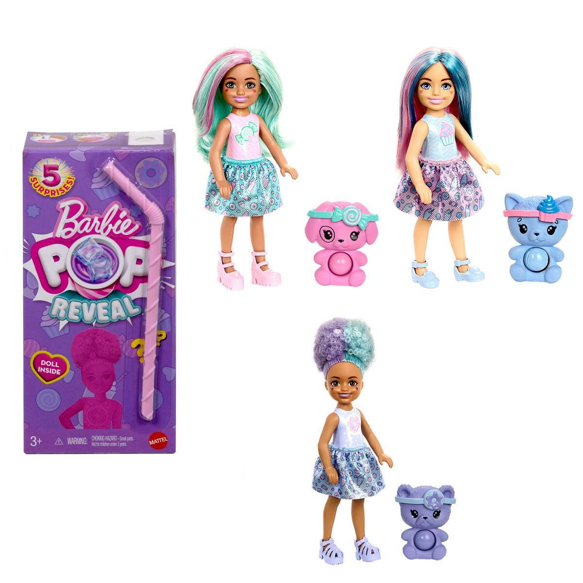 Barbie Chelsea Pop Reveal Doll (Styles Vary)