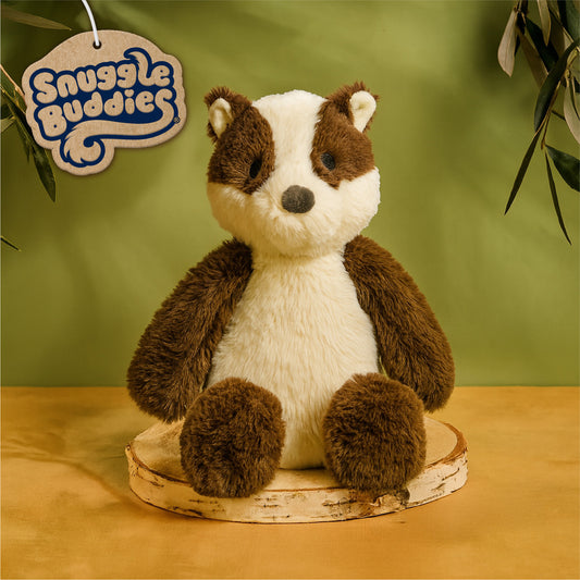 Snuggle Buddies Brooke Badger Soft Toy