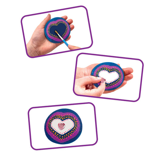 Out to Impress Neon Pebble Painting Craft Set