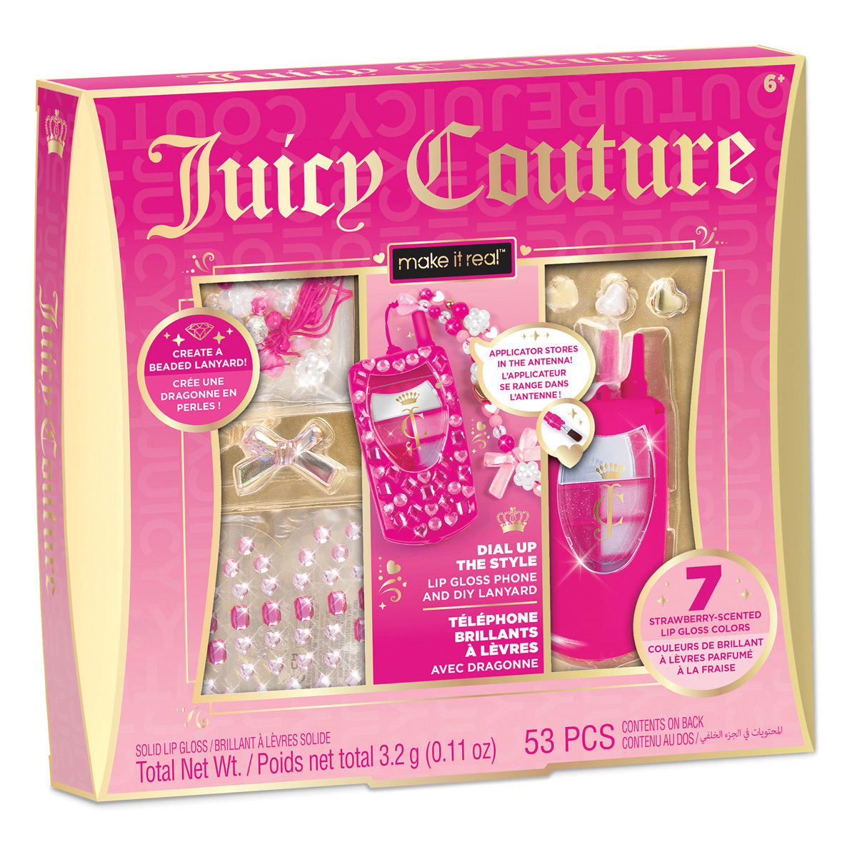 Juicy Couture Lip Gloss Flip Phone Palette Craft Set