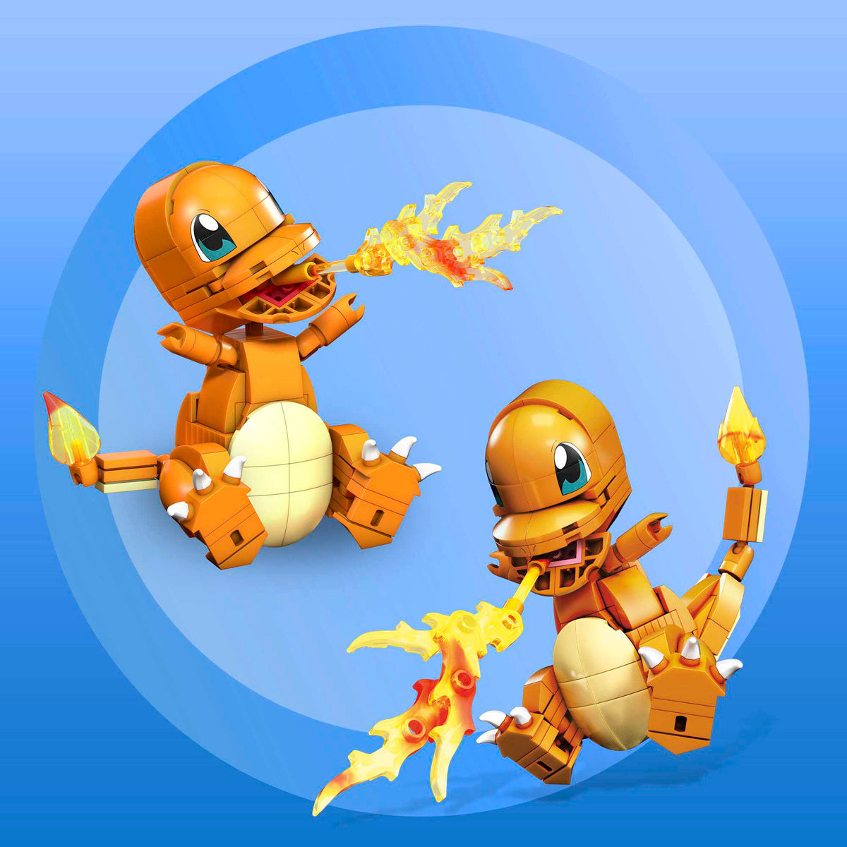 Pokemon Mega Charmander Build and Show Construction Set