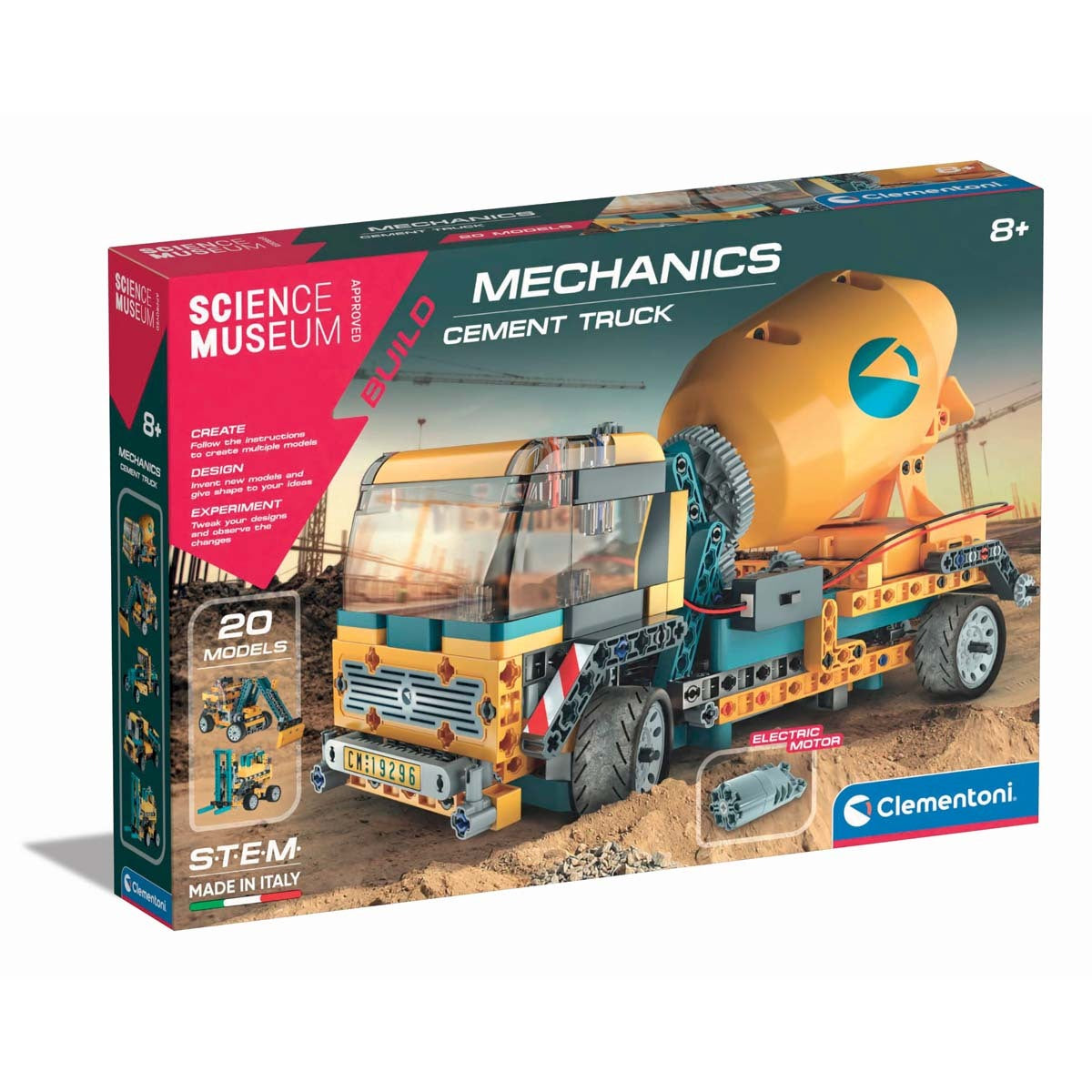 Clementoni Science Museum Build Cement Truck Construction Set